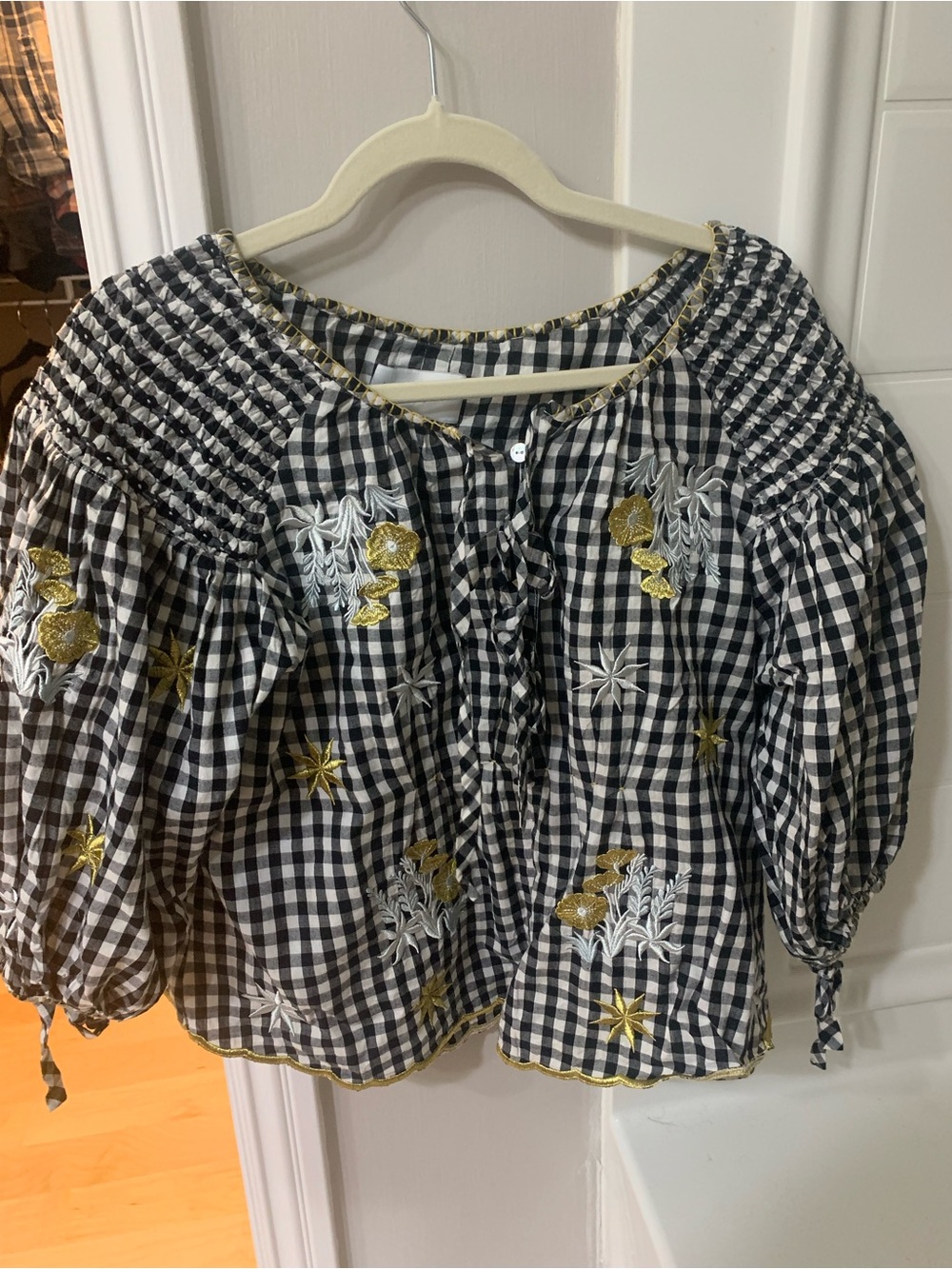 Innika Choo Gingham Top One Size
